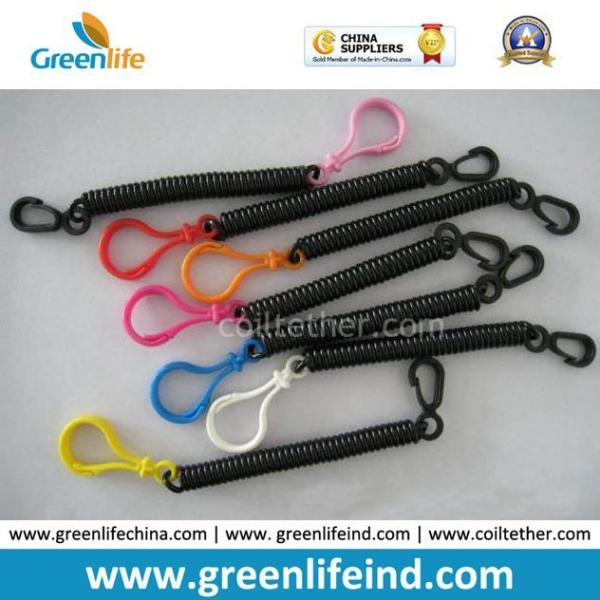 Plastic Bungee Coiled Cord W/Customized Accessories&Colors