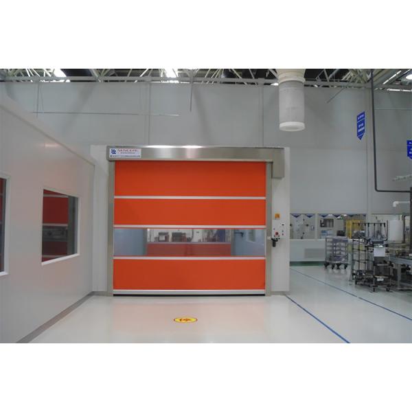 1.2mm PVC Galvanized Steel Frame Roll Up Door Standard Plywood Package