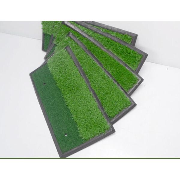 Dual grass golf swing mat chipping pad mat indoor golf practice mat pad dual-use