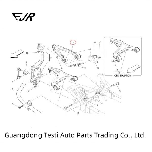 Maserati Quattroporte IV Передняя верхняя часть управления рукой LH для автомобильной подвески