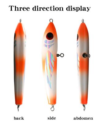 90g Bass Pencil Fishing Lure Kit Bait Pencil Wooden Stickbaits Trolling Floating Lure