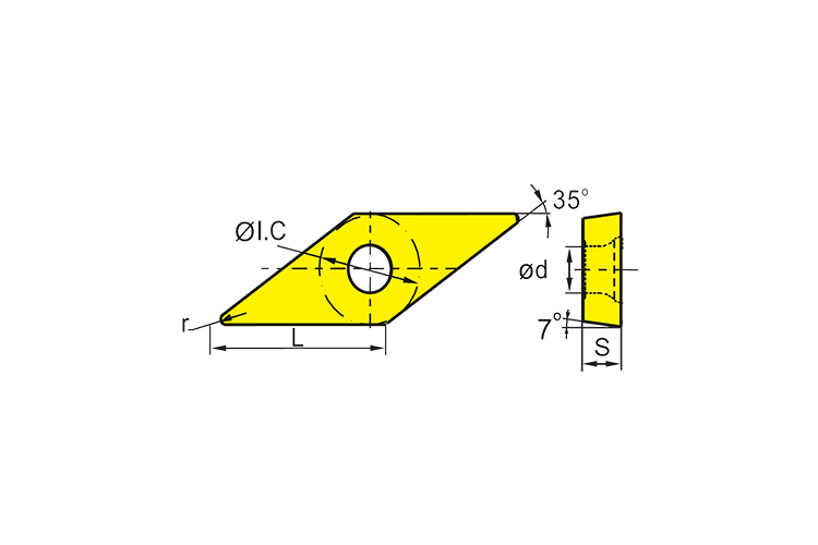 Precision Designed VCMT CNC Insert with 35° Angle V and 7° Angle C for High Temperature Alloy Cutting