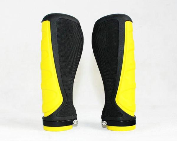New Design Ergonomic Bicylce MTB High Quanlity Rubber&Alloy Lock Grips Components Bar End Handlebars Push On Soft Grips