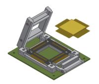 0.005 Socket de test sans support Azimuth 6224LR-53-32TM Expérience dans le domaine de l'électronique Azimuth