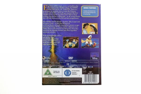 Aladdin and the King of Thieves 3 carton dvd Movie disney movie for children uk region 2