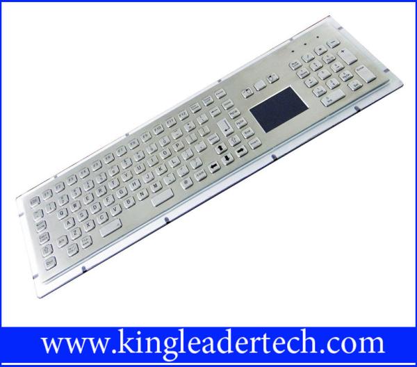 Customizable Industrial Keyboard With Touchpad Stainless Steel Vandal Proof