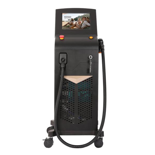 Machine d' épilation au laser au titane 808nm Machine laser à diode fixe pour épilation