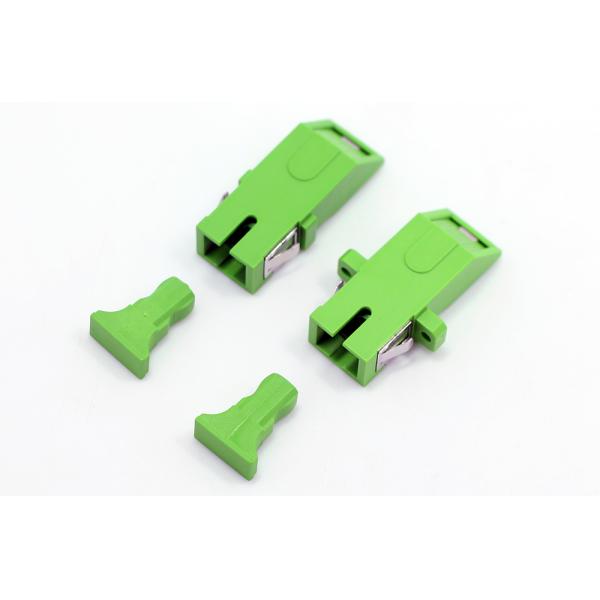 Reduced Flanged SM Fiber Optical Adapter Singlemode Simplex SC Fiber Coupler with Build-in Shutter