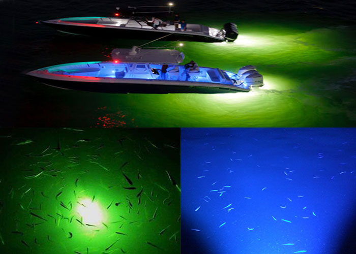 Голубой свет шлюпки СИД IP68 RGB подводный 15 ватт для соленой воды глубокого моря