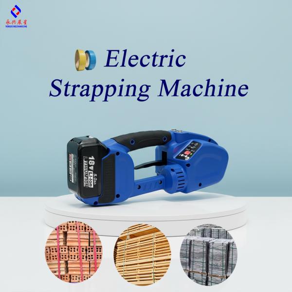 Electric Strapping Tool with 500-3200N Tension Force and Li-ion 18V Battery for Heavy Duty Packaging