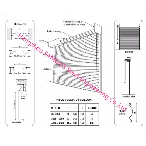 Стальная дверь безопасностью огня с системами двери гаража Детекор дыма аварийными огнезащитными