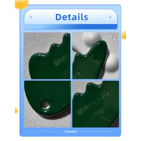 Facial Massager Ceramic Massage Board for Muscle Massage and Body Massage