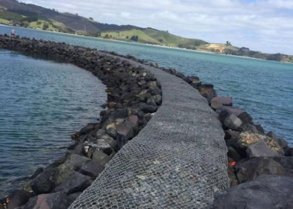 Galvanized Zinc 270g  3x1x0.3m 2.2mm Wire Mesh Galvanized Gabion Mesh