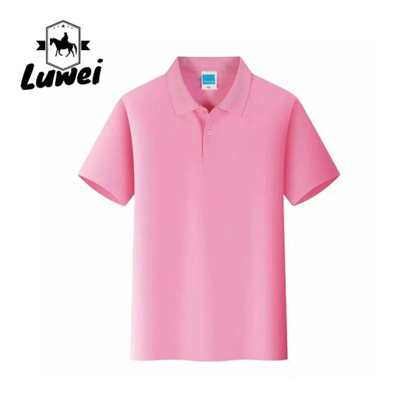 Printing Embroidered Cotton Polo T Shirts Business Office Stretch Workwear
