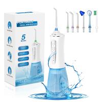 Flosser de água portátil de 300 ml IPX7 impermeável Irrigação oral sem fio Limpeador de dentes recarregável