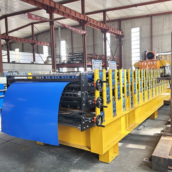 PPGI &GI Steel Three Layer Roof Sheets Roll Forming Machine Production Line 
