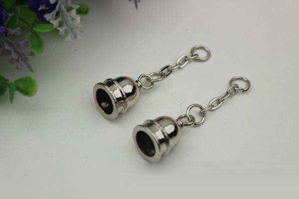DIY high-grade leather accessories 10mm gold metal tassel hat bell charm for bag decorative fittings