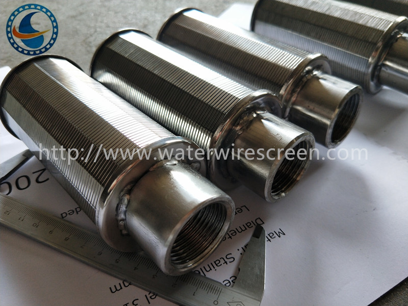 Сопла фильтра нержавеющей стали OEM 304 316l для экрана провода Джонсона Vee