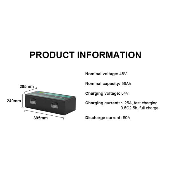 AGV Car Lithium Iron Phosphate Battery Pack Manufacturers 48V 50Ah 26650