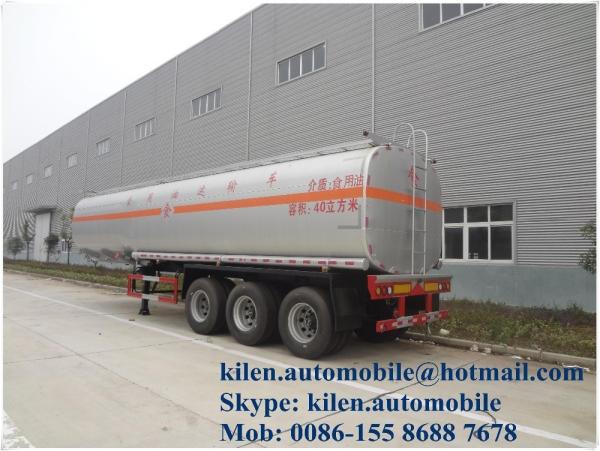 4000L Food Oil Tank Trailer Three Axles 45000L Food Oil Tanker Trailer