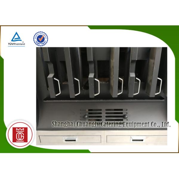 Размер машины 1210*750*1830mm гриля рыб космосов топления угля однослойный 4