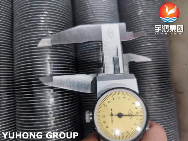ASTM B163 UNS N08825, Incoloy825 Extruded Finned Tube With Aluminum Fins For Heat Exchanger