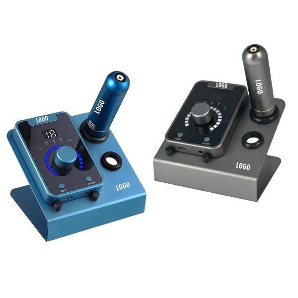 Electric Type SMP Scalp Micropigmentation Device with Permanent Makeup and Swiss Motor Tattoo Machine in Black Blue