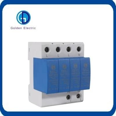Low Voltage Surge Protector Device DIN Rail 4P 40ka For Lightning Protection