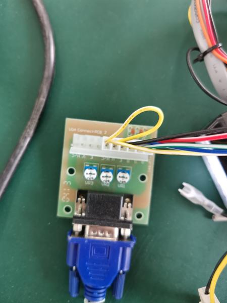 Conector VGA RGB CGA Para POG POT O Gold Signal Converter Partes sobressalentes de placa de PCB