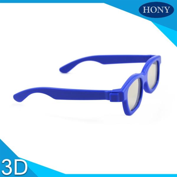 Plastic Kids Polarized 3D Glasses , Disposable Eye Glasses With Colorful Frame