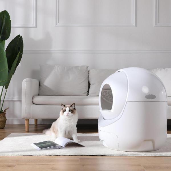 Large Capacity Smart Cat Litter Box Automatic Control Customizable Multiple Sensors