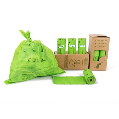 Biodegradable Compostable Roll Dog Poop Bags with Custom Gravure Printed Logo