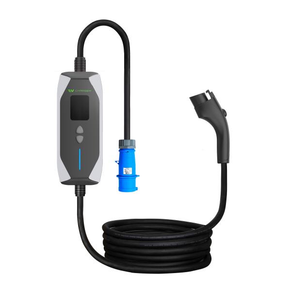 40A 9KW Potable EVSE Fast Charger Type 1 EV Car Outdoor Charger Potable EV Charger With 5M cable