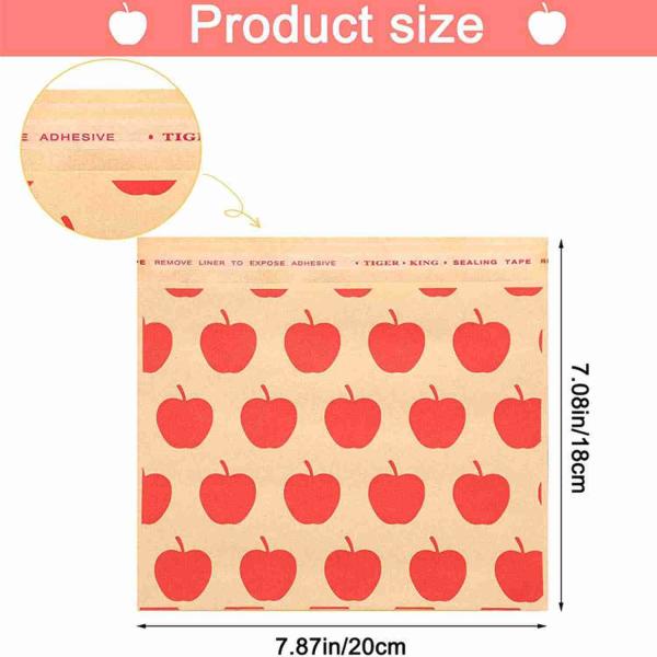 PMS CMYK Sealable Kraft Paper Food Bags Wrappers for Sandwich Desserts Burger