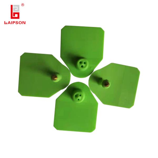 50mm Closed Head Tpu Plastic ISO Animal Ear Tag For Pig Sheep Farm