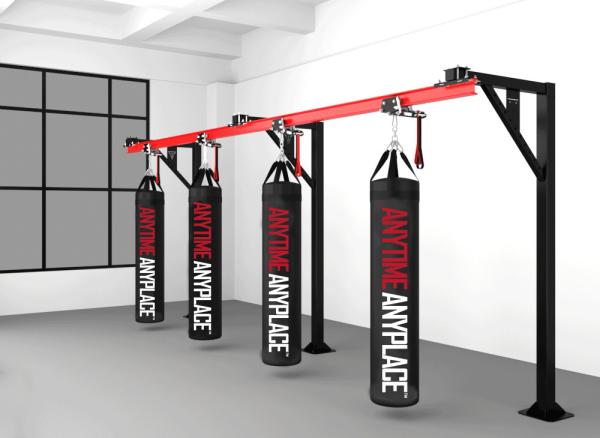 Movable Multi Station Heavy Bag Rack Wall Mount Boxing Bag Support
