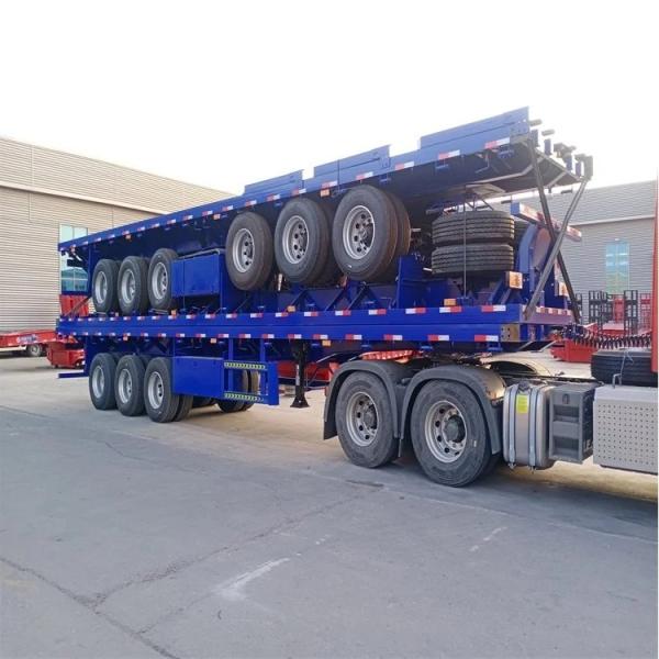 Customizable Flatbed Semi Trailer Truck With 6mm Floor Plate