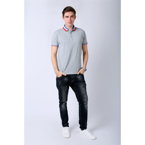 Classic Polo Button Up T Shirt Short Sleeve Collar T Shirt Polo SGS