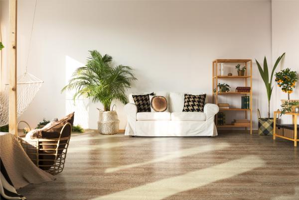 1220mm SPC Wood Flooring Long Lasting Flame Retardant Stone Plastic Composite Aoste Oak GKBM DP-W82277