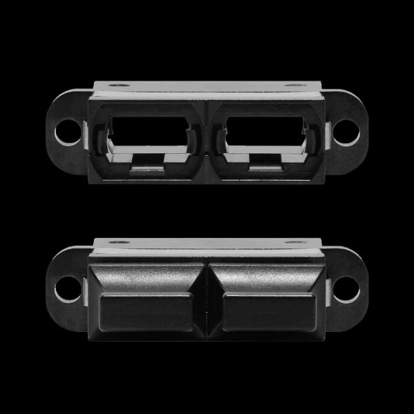 FONGKO DX Flange Fiber Optical MPO Adapters Fibre Optic Flangeless Duplex Adapter Coupler