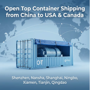 Over Height Cargo Open Top Container Shipping With Top Loading And DDP Service