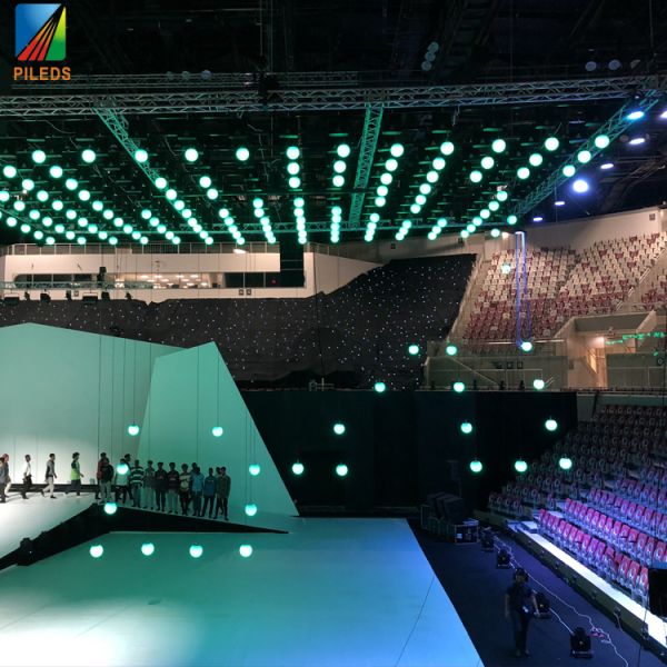 Auto Lifting Ball RGB DMX Control LED Kinetic Ball Light System for Stage Wedding Party Bar Show Nightclub