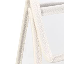 Fashionable Design Luxury PVC Handbag Purse, Organizer Dust Cover, Bag Protector, Magnetic Snap Closure