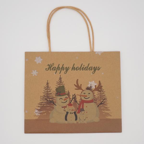 Environmental Friendly Custom Brown Paper Bags Portable Recycled
