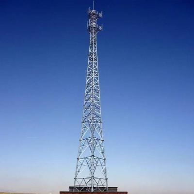 4-legged galvanized steel pipe for 4G and 5G mobile signal communication tower and antenna steel pipe communication tower