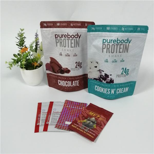 Gravnre Printing Plastic Zipper Bags , Mylar Weed Stand Up Packaging Pouches