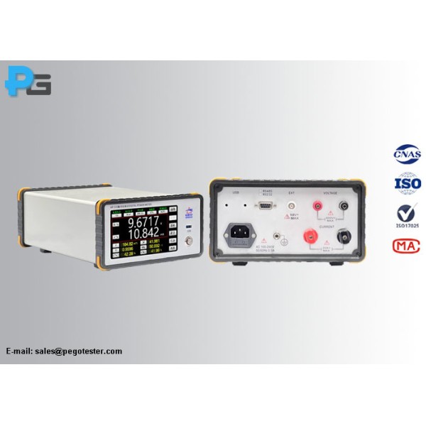 0.2 Grade Accuracy Digital Power Meter with 0.5Hz to 1000KHz Bandwidth and 5 IPS LCD Display