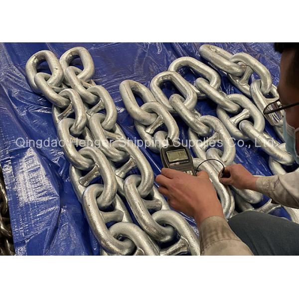 Черная покрашенная анкерная цепь анкерной цепи связи стержня морская