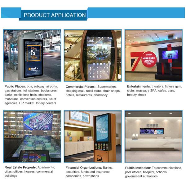 21.5 to 85 Inch Android Remote Control Transparent Display Box Flexible Advertising Equipment