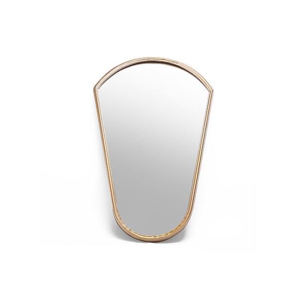 Hotel Furniture Handmade Gold 31.5 Inch Fan Wall Mirror